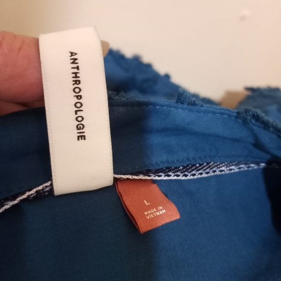 PILCRO CHENILLE DECORATED BUTTON UP LARGE - Picture 6 of 7